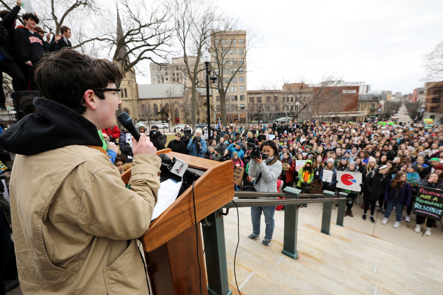Students march for action on climate change